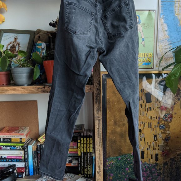 H&M Divided Grey/Gray Girlfriend Jeans sz 6 - Picture 10 of 10